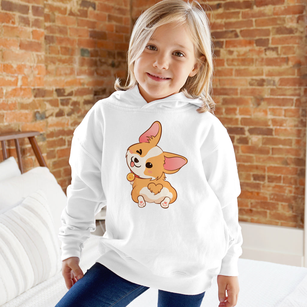 Kids Cute Corgi Hoodie