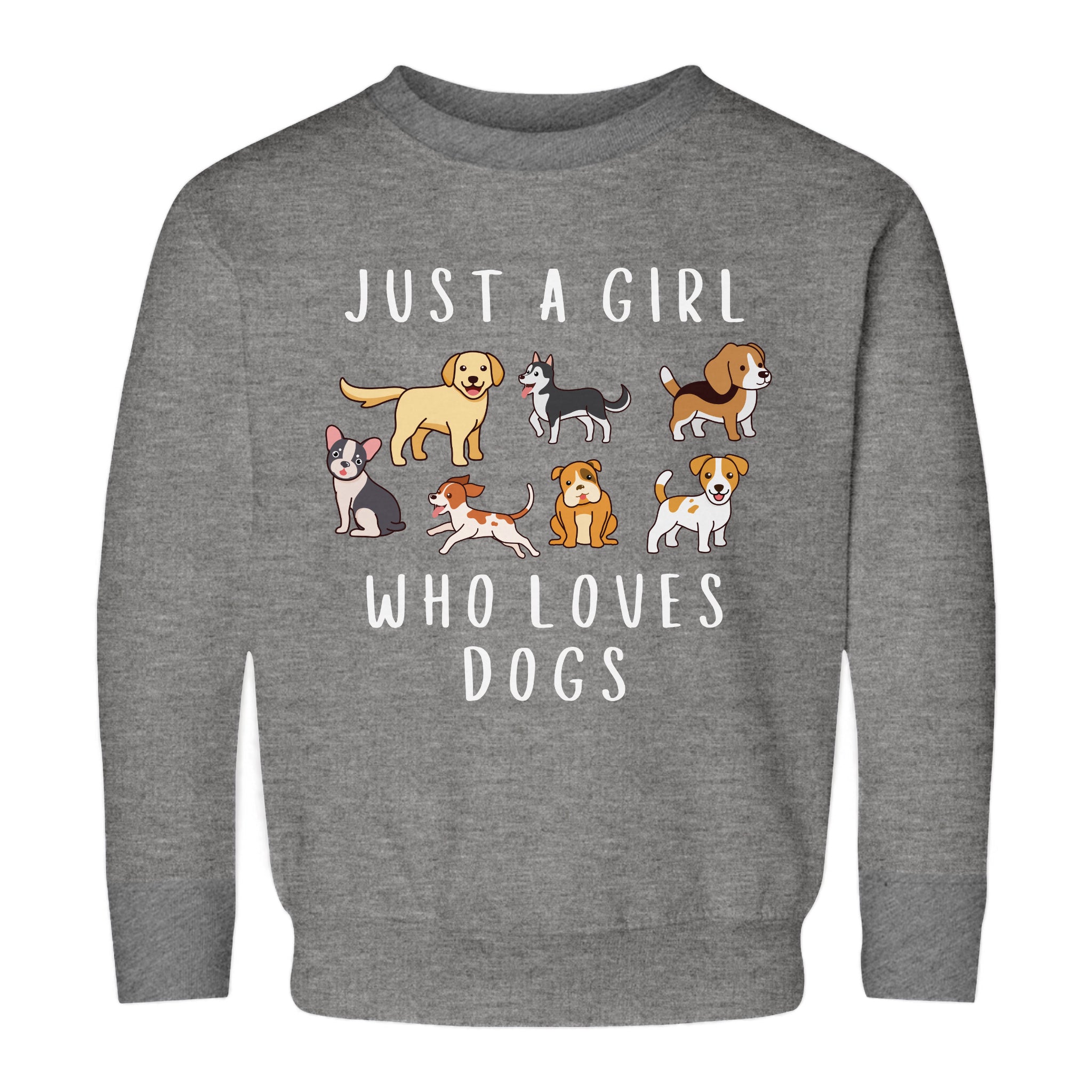 Girls 'Just A Girl Who Loves Dogs' Cozy Sweatshirt – Fun & Comfortable Pullover For Dog-Loving Kids
