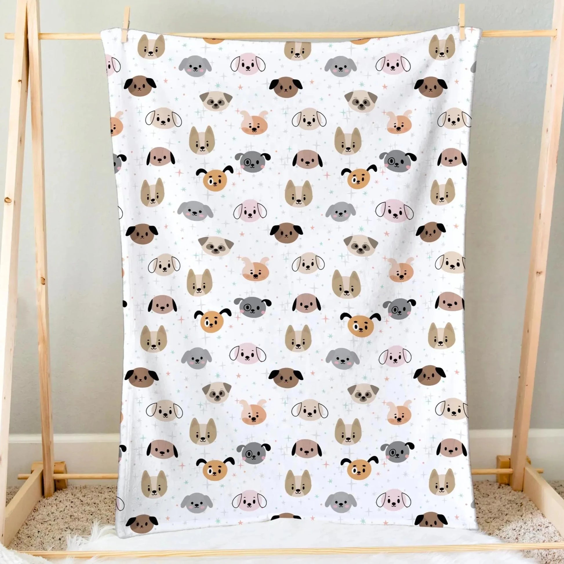 dog face blanket