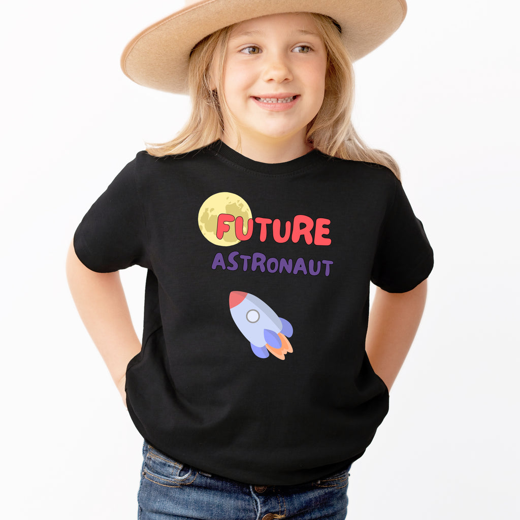 Kids 'Future Astronaut' Rocket T-Shirt - Soft Lightweight Cotton Tee