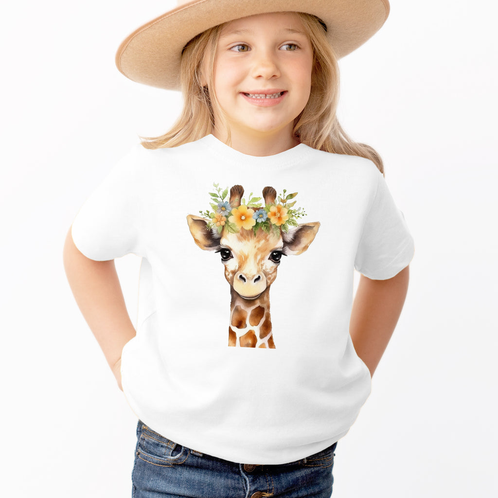 Kids Giraffe T-Shirt - Soft Lightweight Cotton Tee