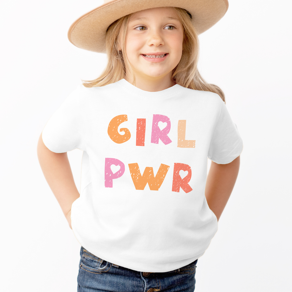 Girl Power Kids T-Shirt - Soft Lightweight Cotton Tee