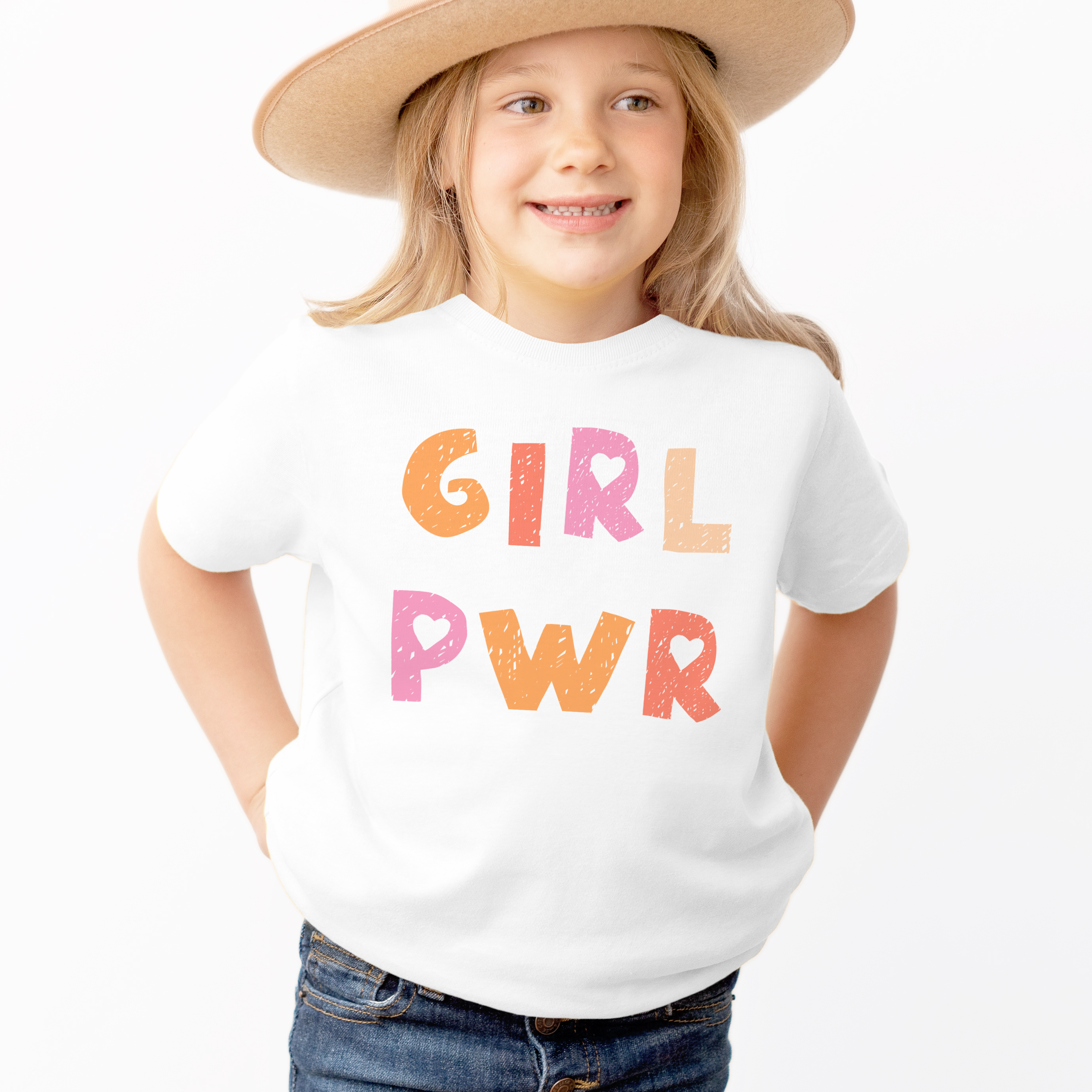 Girl Power Kids T-Shirt - Soft Lightweight Cotton Tee