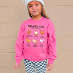 Kids 'Things I Do In My Spare Time' Chicken Sweatshirt – Cozy, Fun, and Perfect for Everyday Adventures