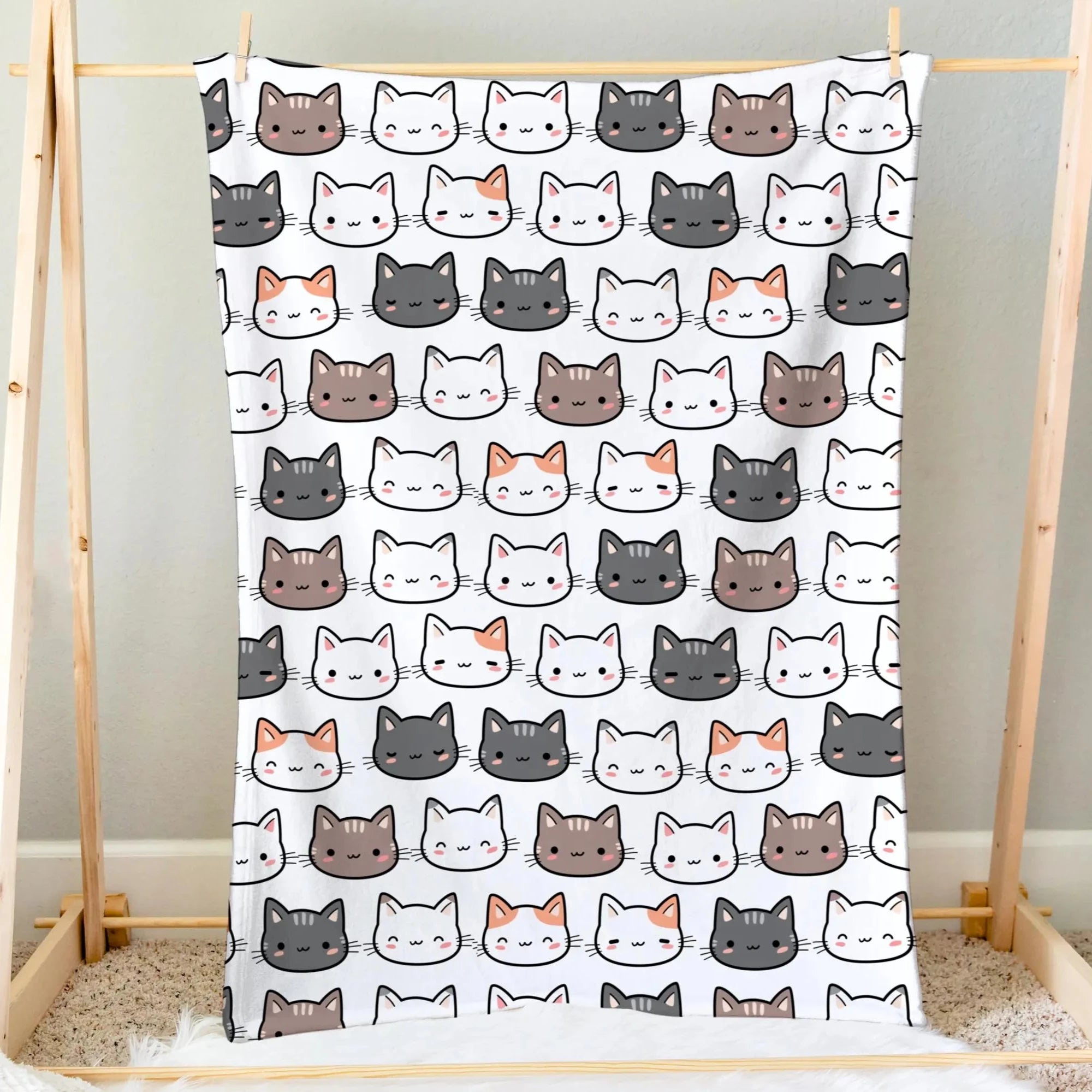 girls cat blanket