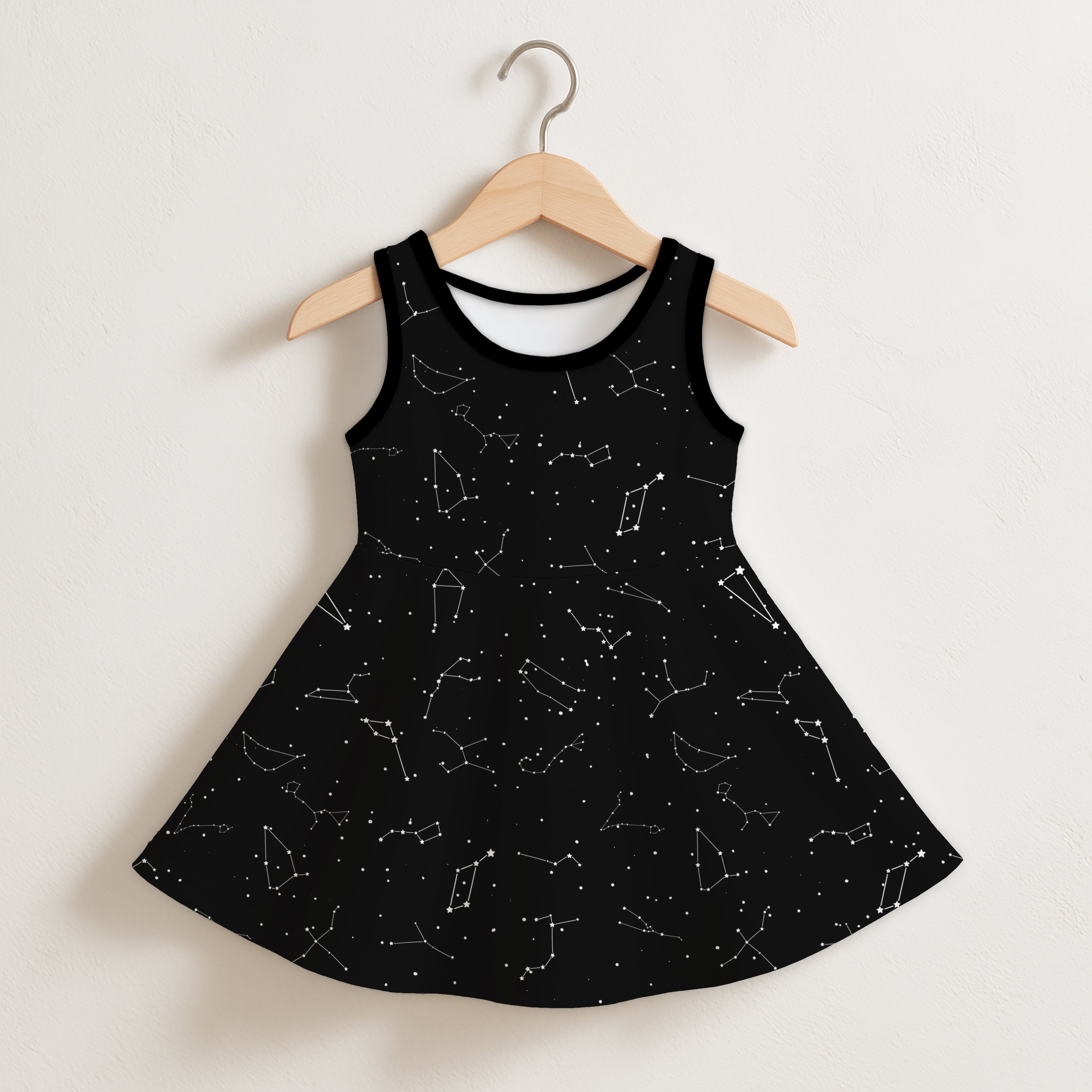 Girls Realistic Constellations Sleeveless Dress
