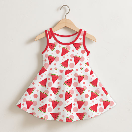 Girls Watermelon Sleeveless Dress