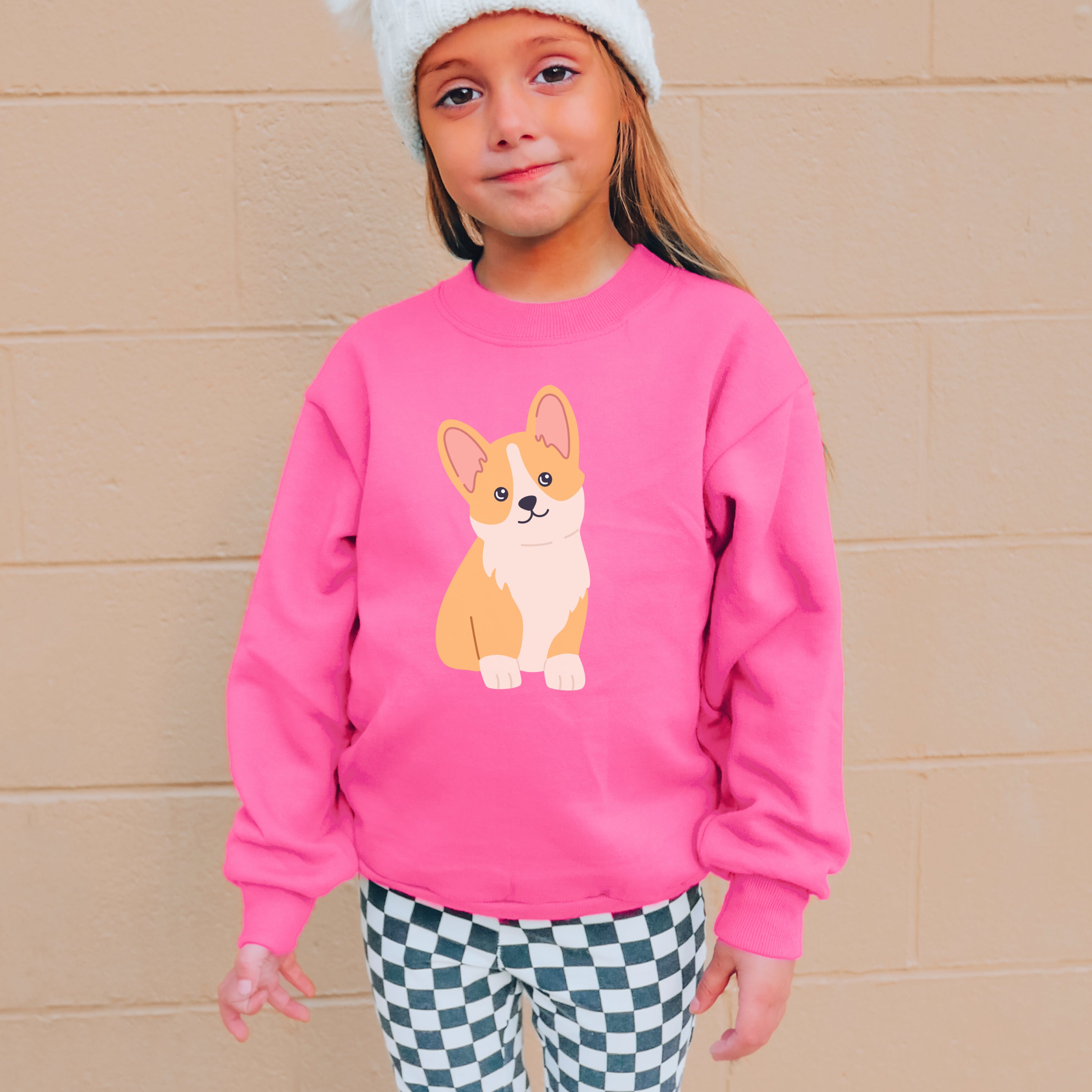 Kids Corgi Dog Sweatshirt - Cozy, Durable, and Adorable Everyday Wear for Boys & Girls
