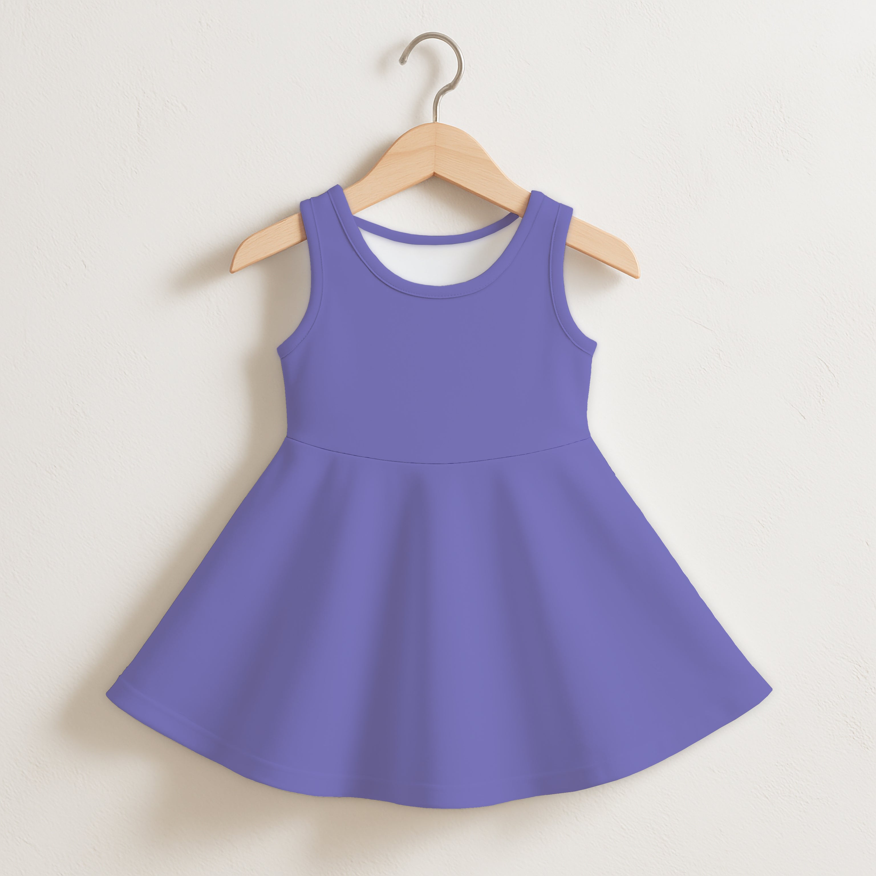Girls Purple Sleeveless Dress