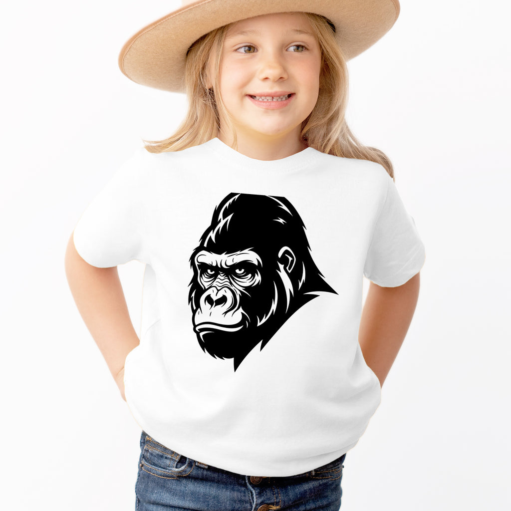 Kids Gorilla T-Shirt - Soft Lightweight Cotton Tee