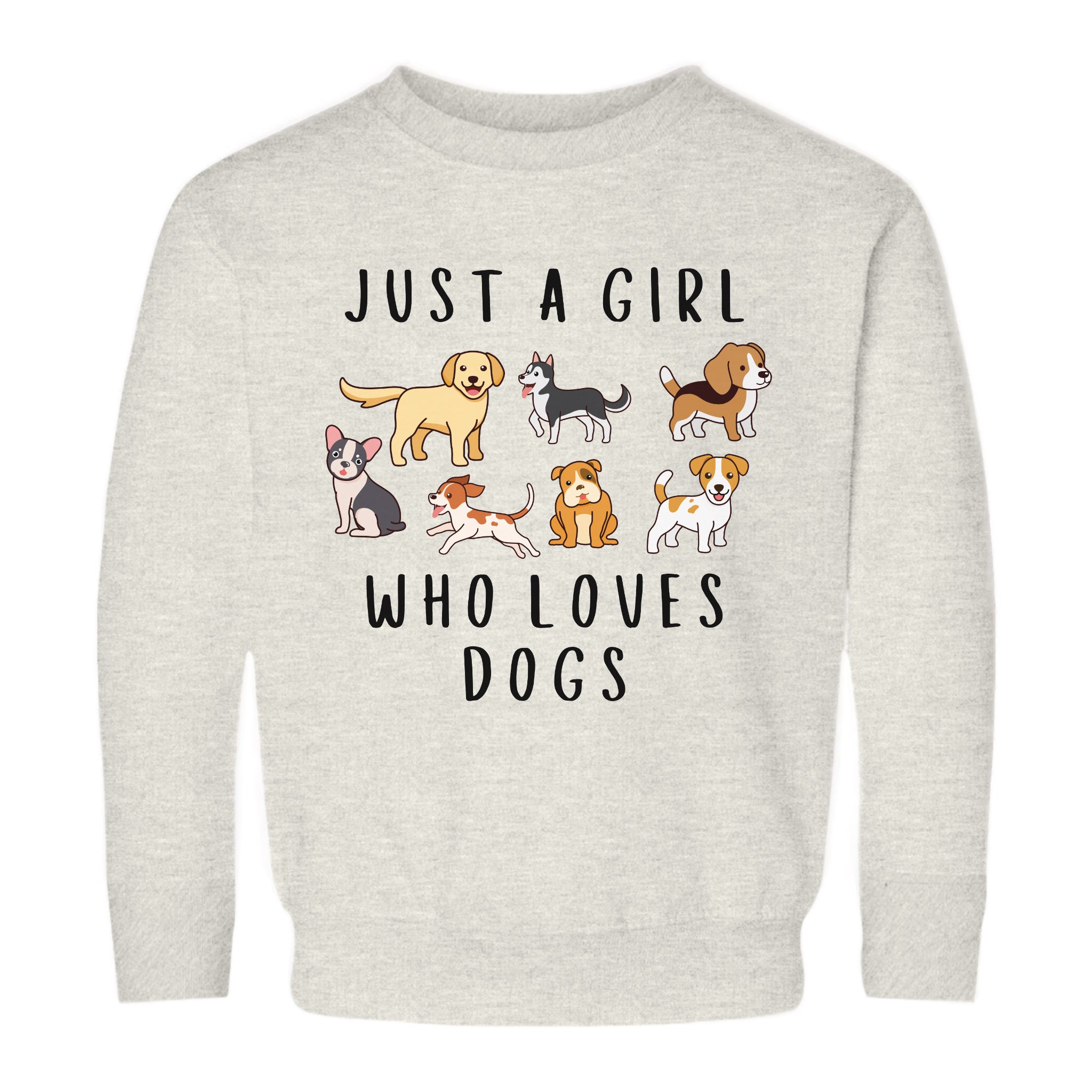 Girls 'Just A Girl Who Loves Dogs' Cozy Sweatshirt – Fun & Comfortable Pullover For Dog-Loving Kids