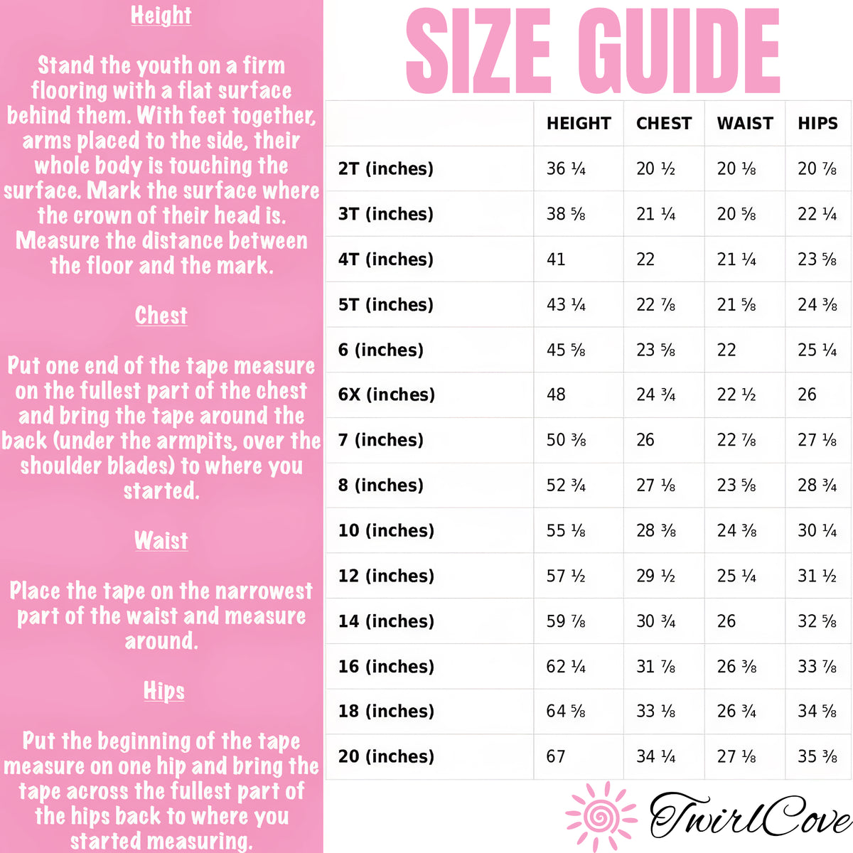 Size guide for Girls Faux Tie Dye 'It's My Birthday' Buttery Soft Leotard - Quick Drying For Dance and Gymnastics