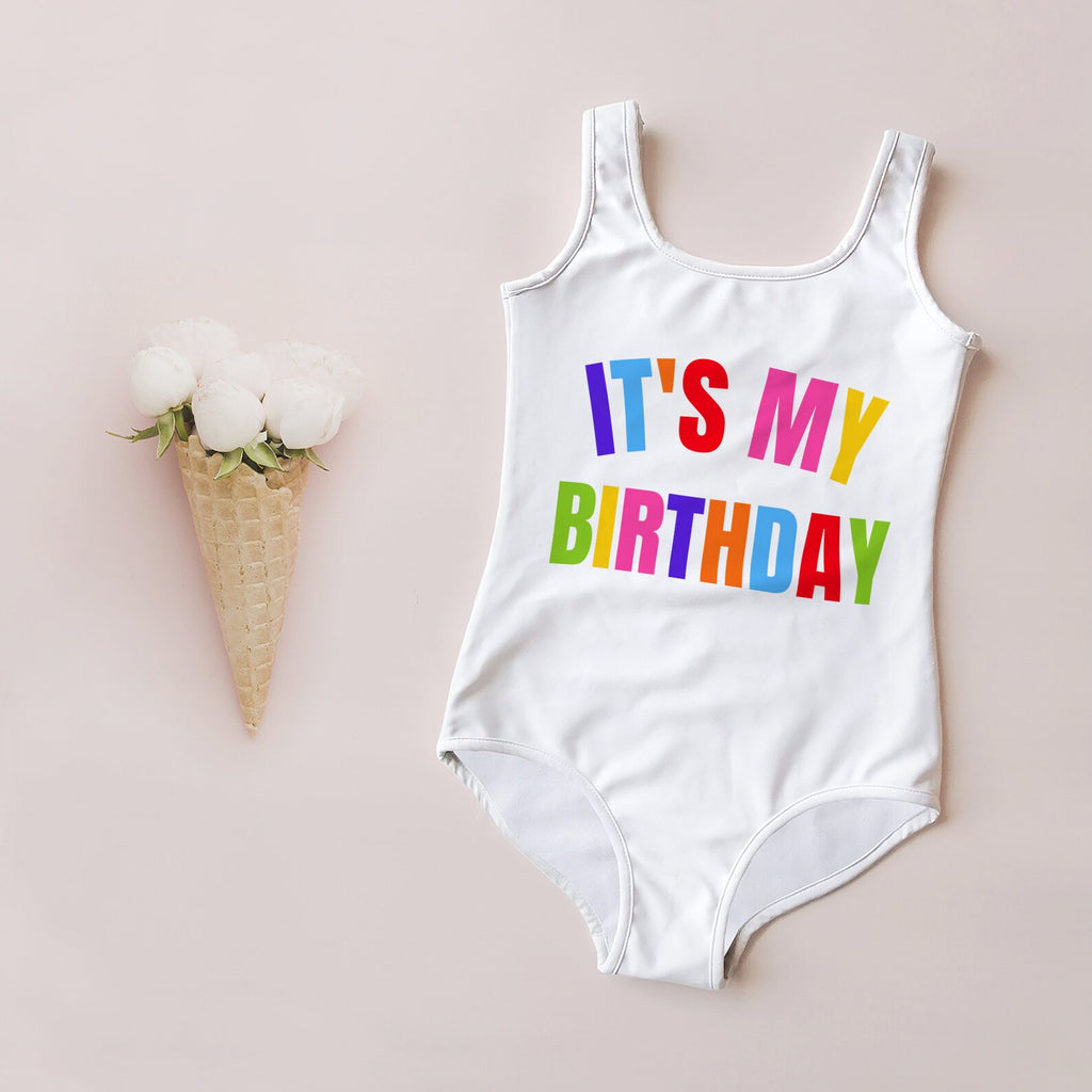 Girls It's My Birthday Buttery Soft Swimsuit