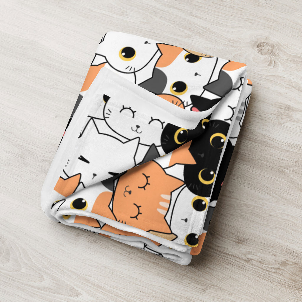 Girls Cat Face Blanket