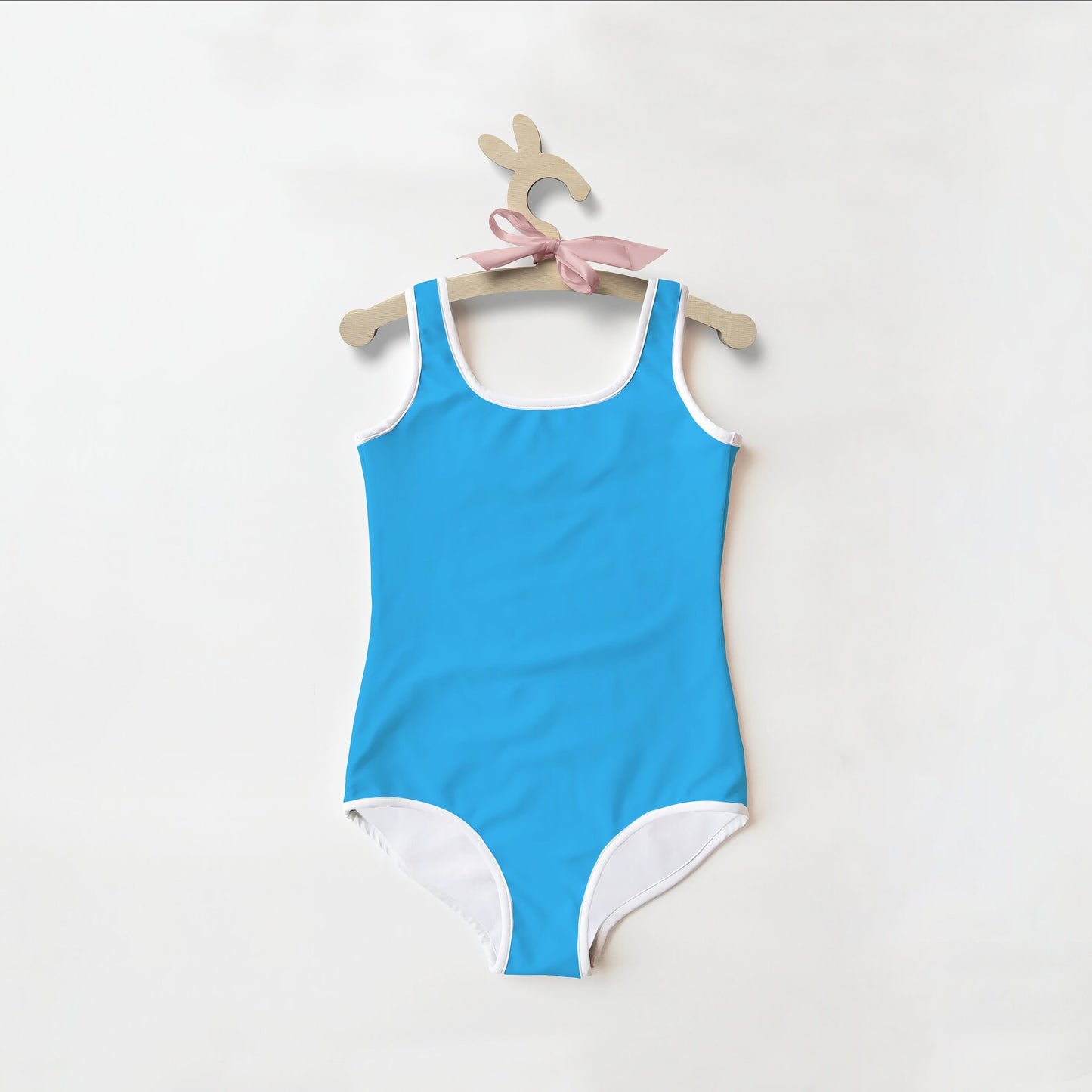 Girls Buttery Soft Blue Swimsuit With UPF 50+