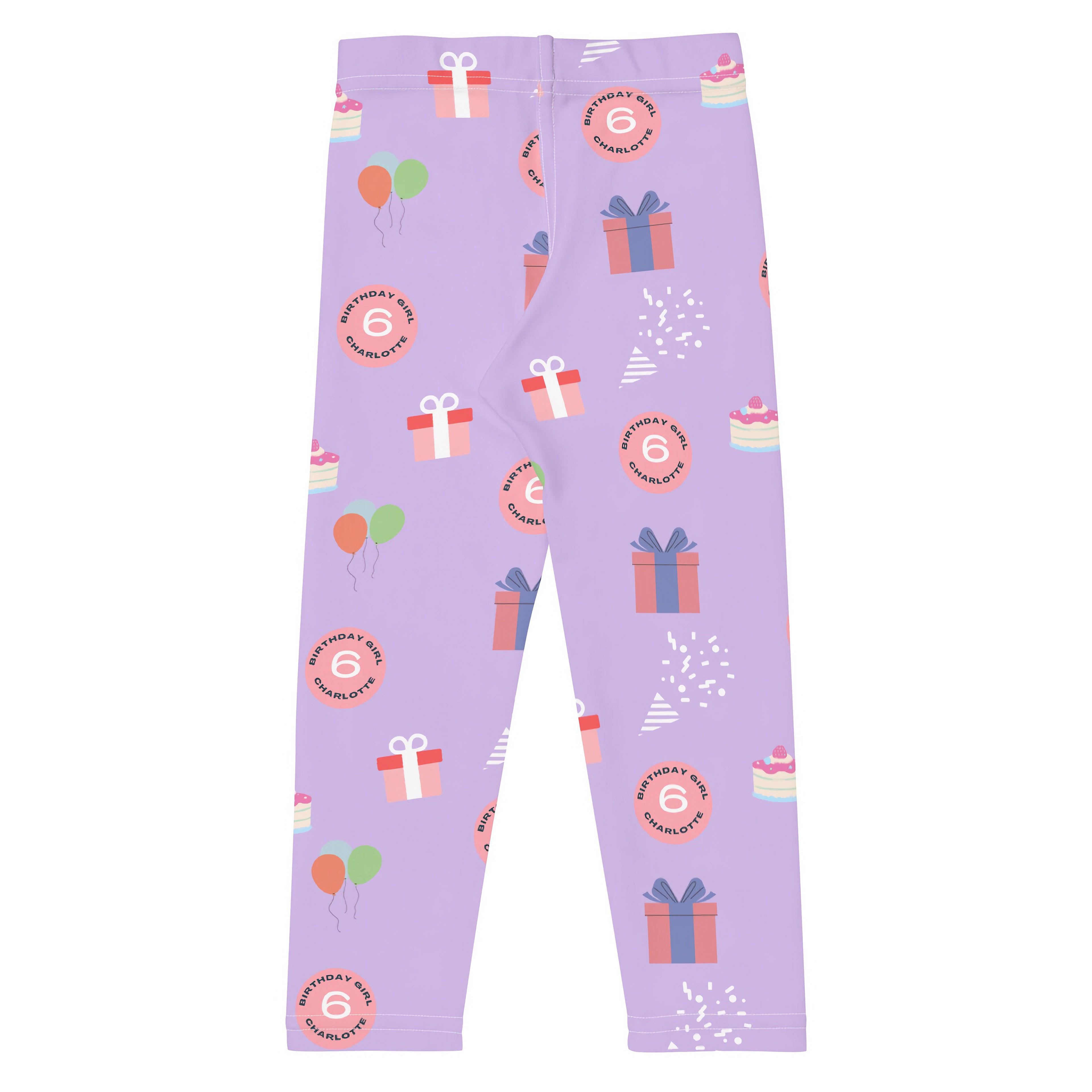 Birthday Girl Custom Age & Name Buttery Soft Leggings