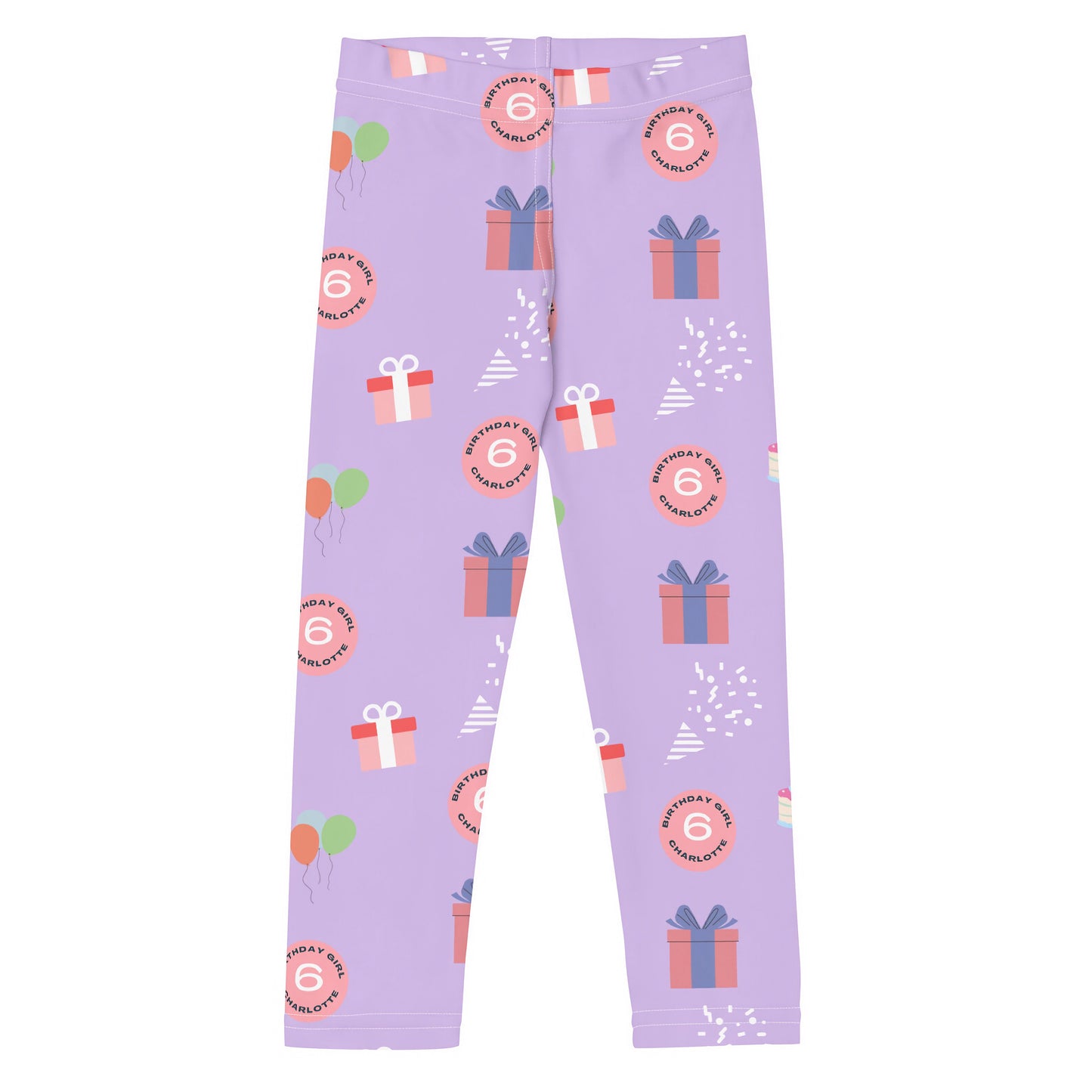 Birthday Girl Custom Age & Name Buttery Soft Leggings