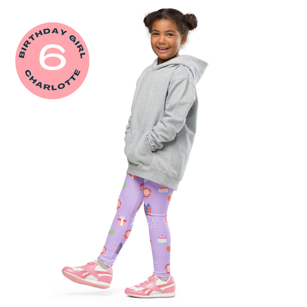 Birthday Girl Custom Age & Name Buttery Soft Leggings