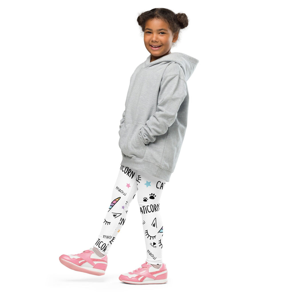 Girls Rainbow Caticorn Buttery Soft Leggings – Playful & Comfy for Kids