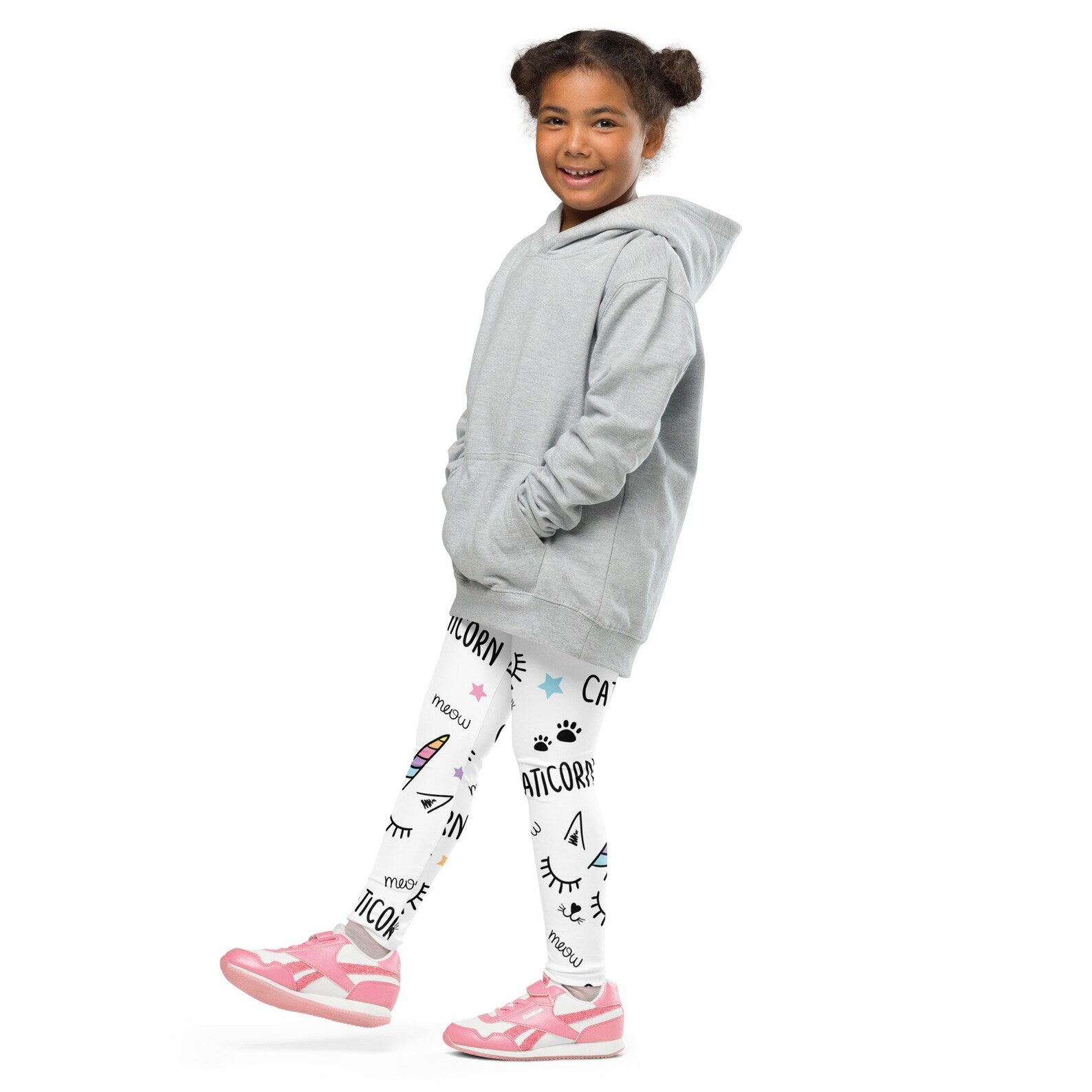 Girls Rainbow Caticorn Buttery Soft Leggings – Playful & Comfy for Kids