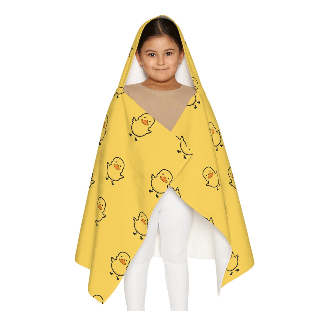 Kids Yellow Duck Hooded Towel – Soft & Absorbent Bath & Beach Wrap