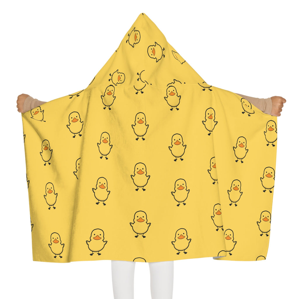 Kids Yellow Duck Hooded Towel – Soft & Absorbent Bath & Beach Wrap