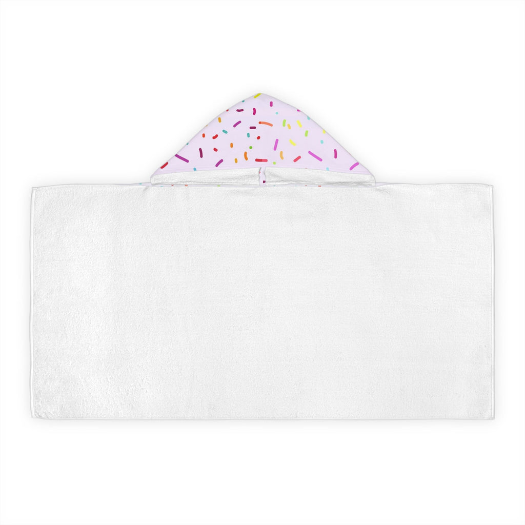 Girls Colorful Sprinkles Hooded Towel – Soft & Absorbent Bath & Beach Wrap