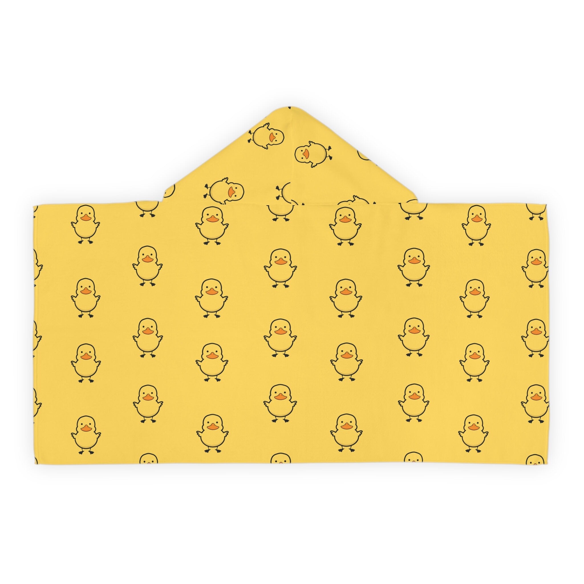 Kids Yellow Duck Hooded Towel – Soft & Absorbent Bath & Beach Wrap