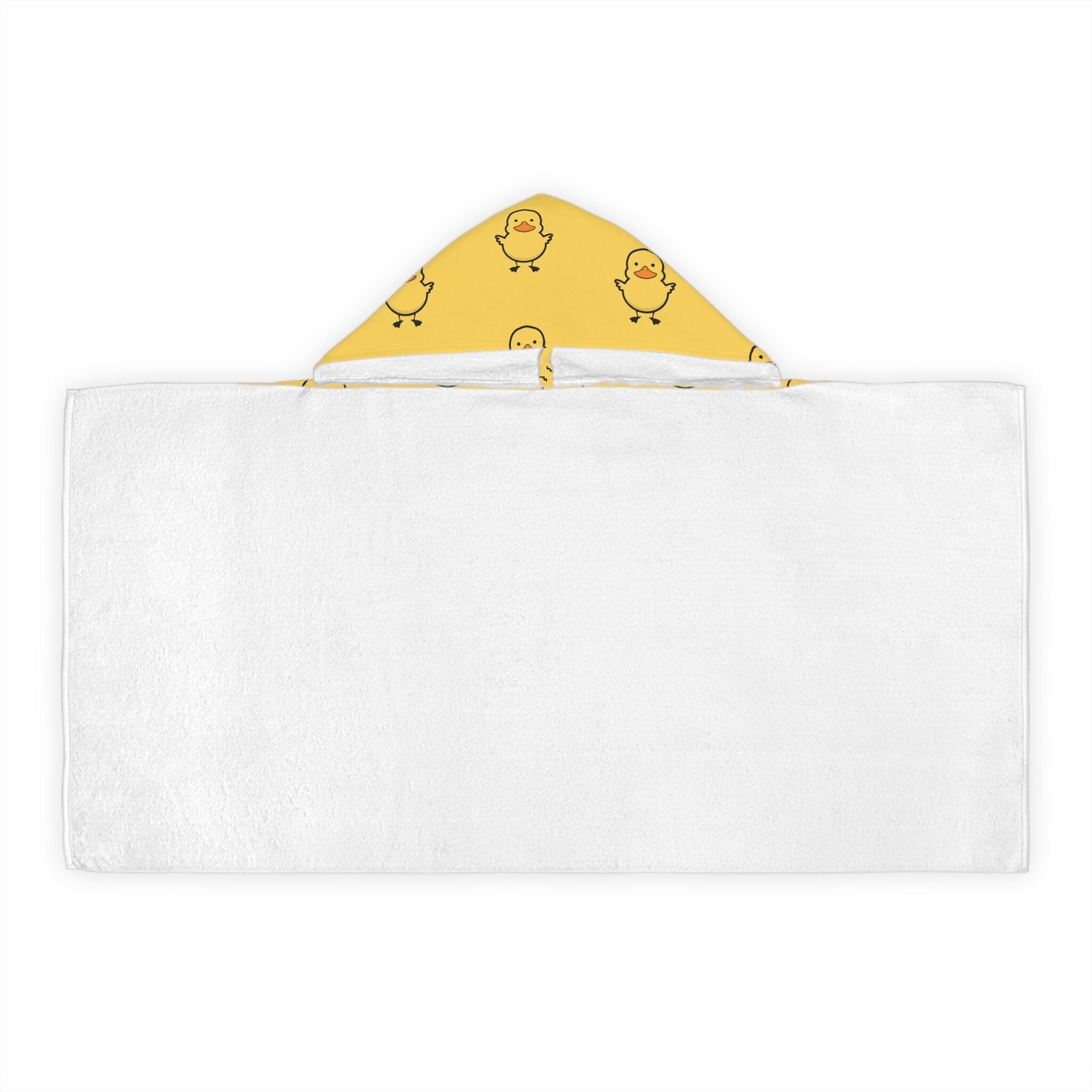 Kids Yellow Duck Hooded Towel – Soft & Absorbent Bath & Beach Wrap