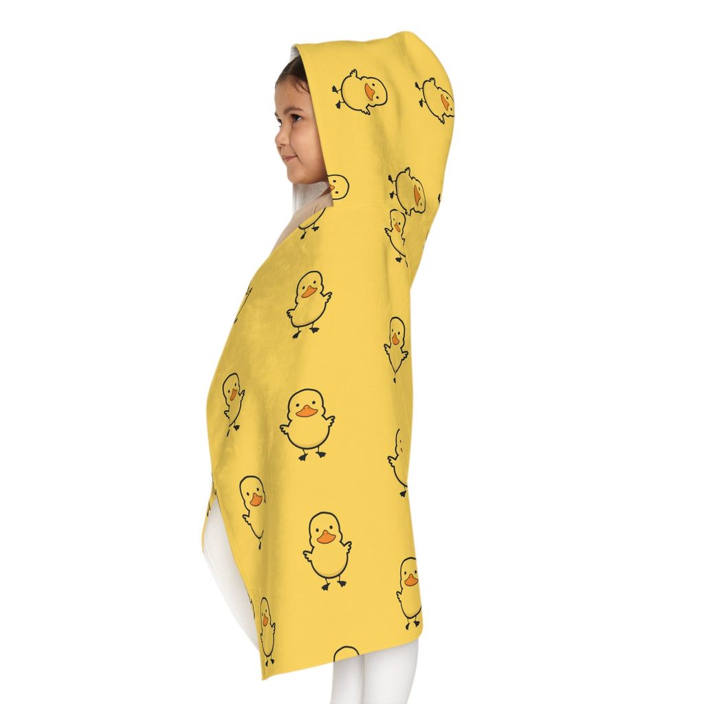 Kids Yellow Duck Hooded Towel – Soft & Absorbent Bath & Beach Wrap