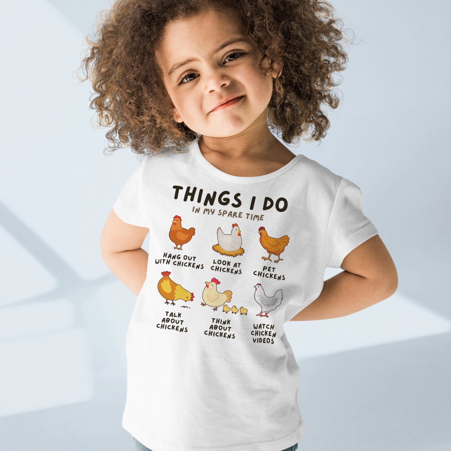 Girls 'Just A Girl Who Loves Chickens' Chicken T-Shirt