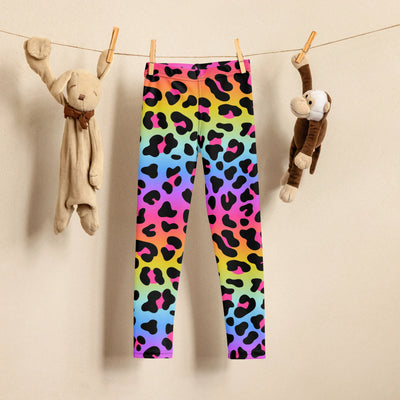 Girls Rainbow Cheetah Buttery Soft Leggings