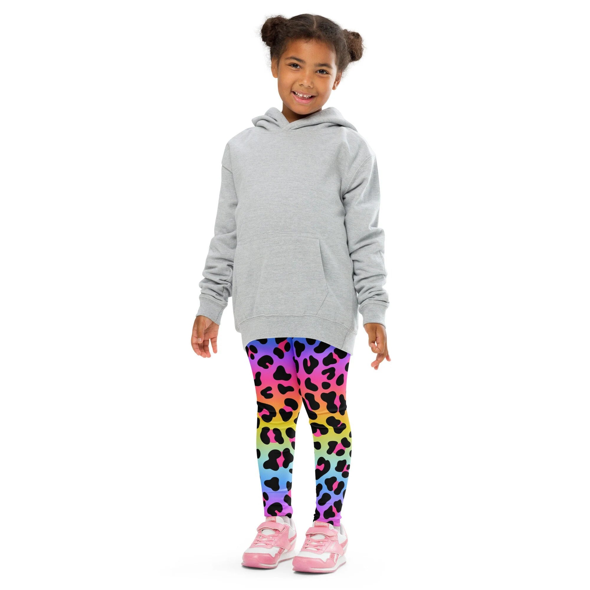 Girls Rainbow Cheetah Buttery Soft Leggings
