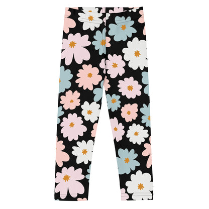 Girls Flower Buttery Soft Leggings
