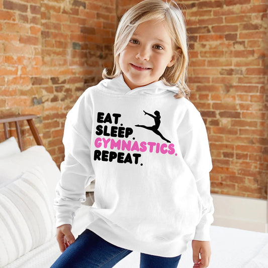 Girls 'Eat. Sleep. Gymnastics. Repeat' Hoodie