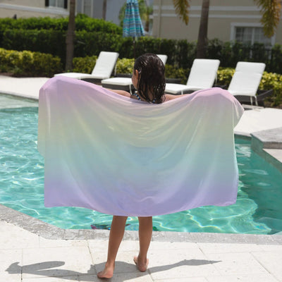 Girls Pastel Rainbow Towel
