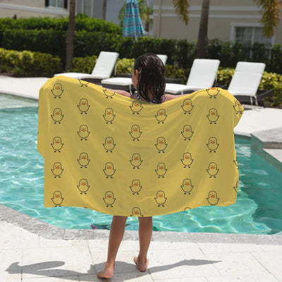 Kids Yellow Rubber Duck Towel