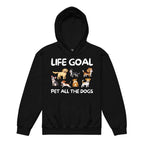 Kids 'Life Goal, Pet All The Dogs' Hoodie