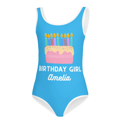 Candles Match Age Personalized Birthday Dance Leotard for Girls
