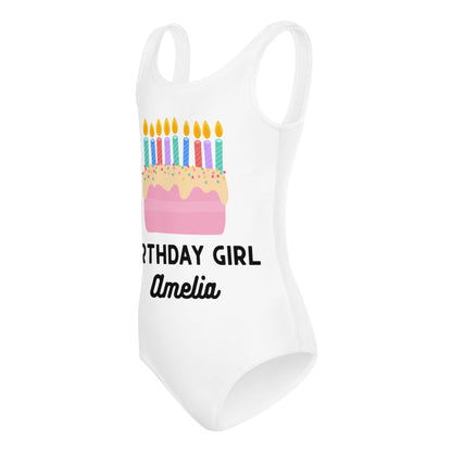 Candles Match Age Personalized Birthday Dance Leotard for Girls