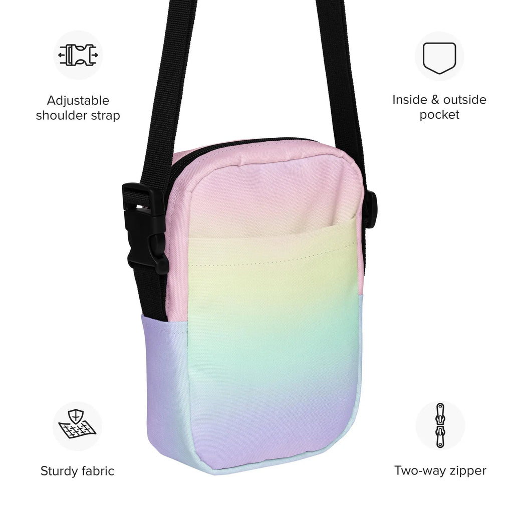 Girls Pastel Rainbow Crossbody Purse