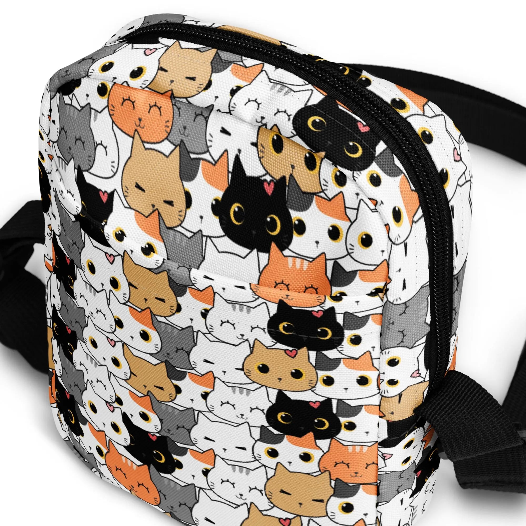 Girls Cat Face Crossbody Purse