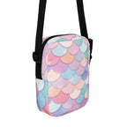 Girls Rainbow Mermaid Scales Crossbody Purse