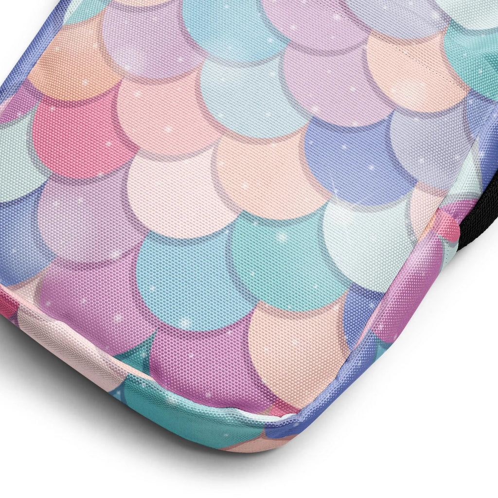 Girls Rainbow Mermaid Scales Crossbody Purse