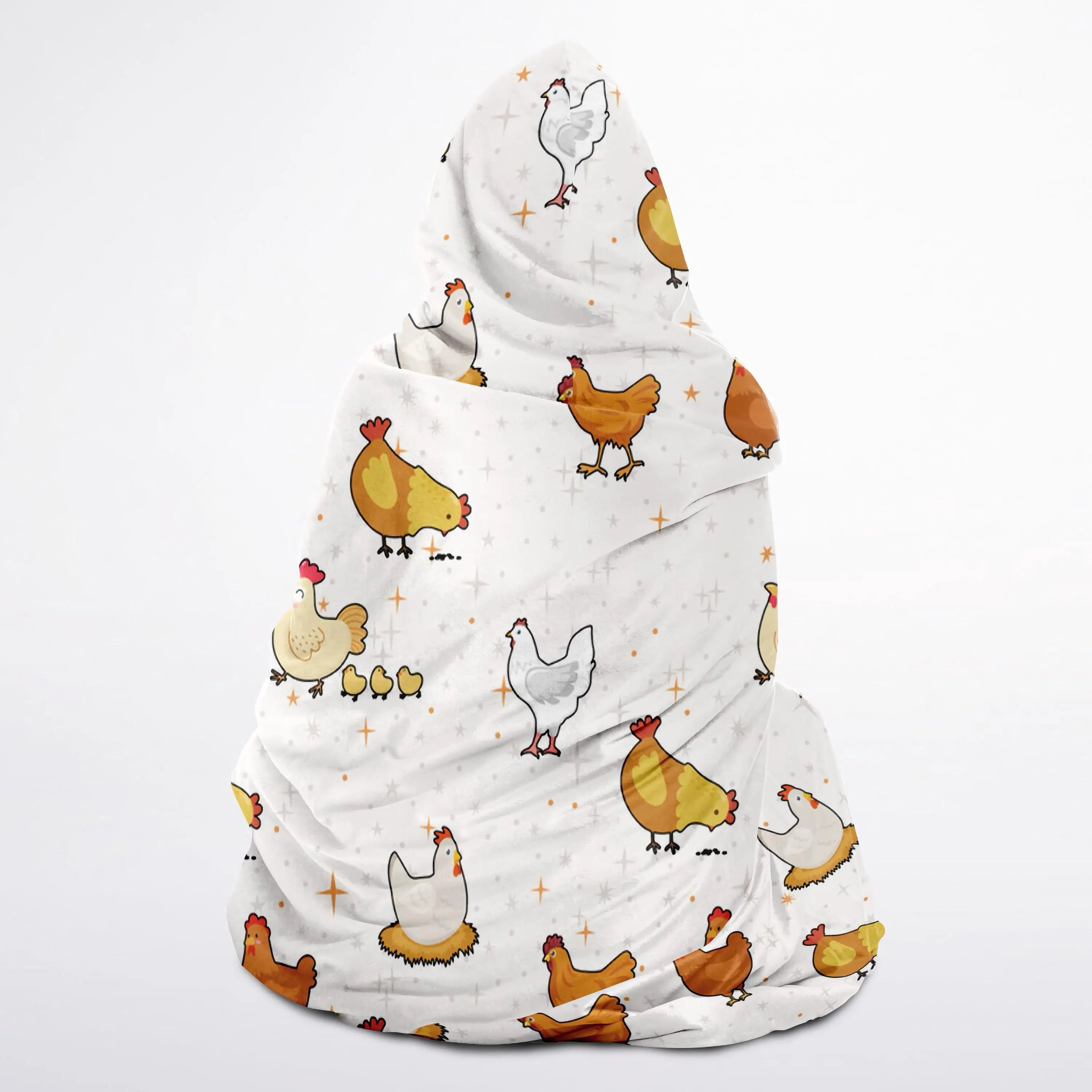 Kids Chicken Hooded Wearable Blanket