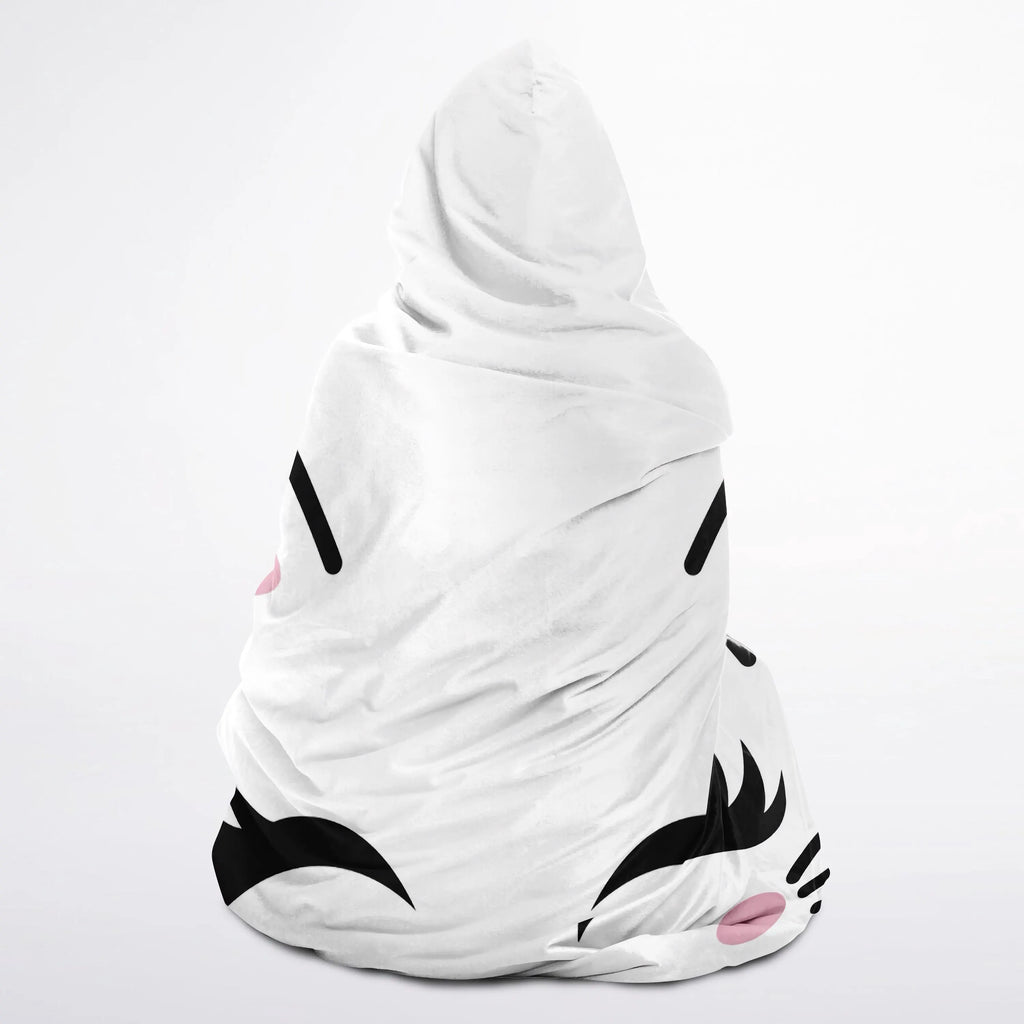 Girls Cute Cat Hooded Wearable Blanket