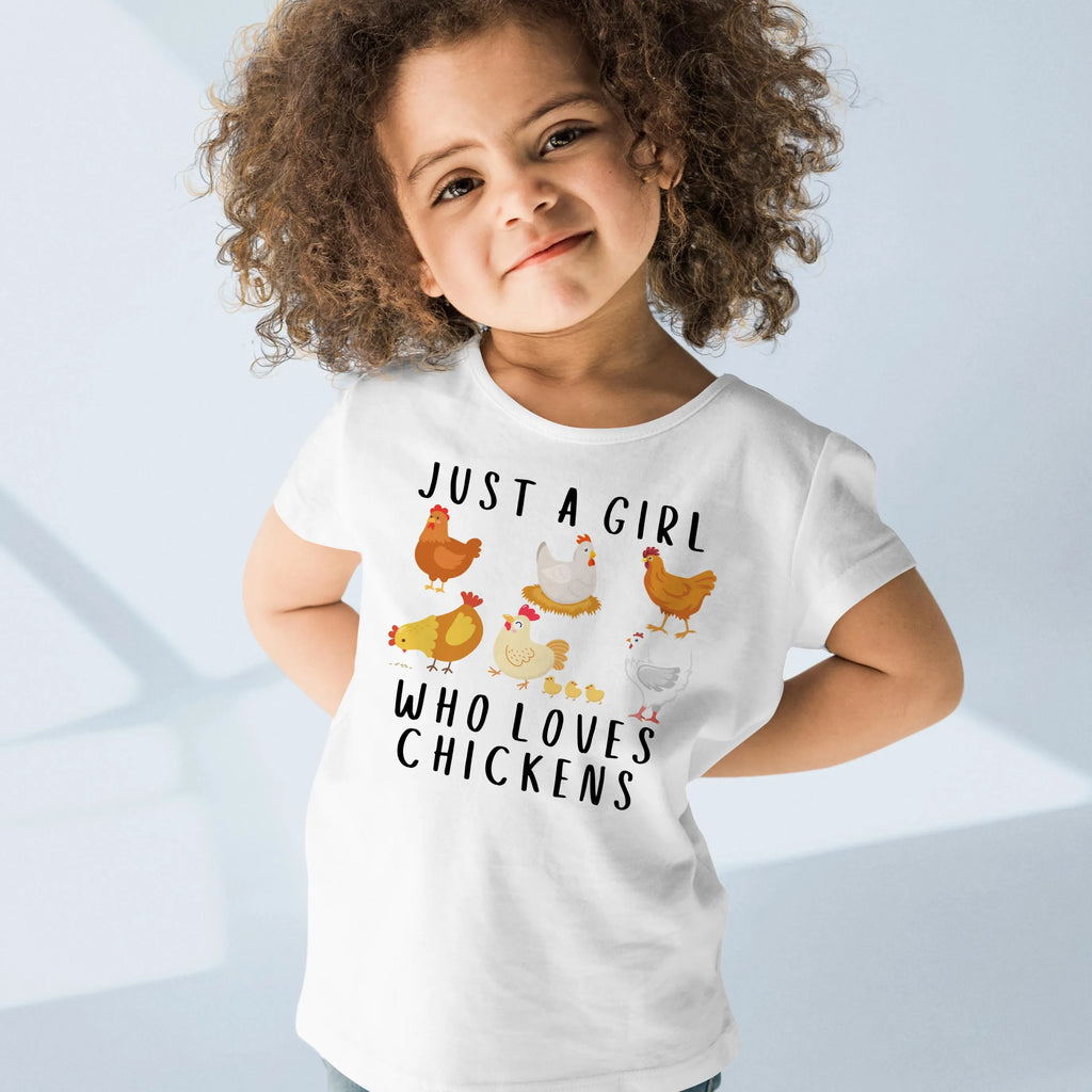 Girls 'Just A Girl Who Loves Chickens' Chicken T-Shirt
