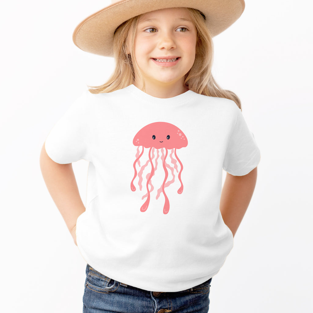 Kids Cute Jellyfish T-Shirt - Soft Lightweight Cotton Tee