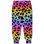 Girls Rainbow Cheetah Jogger Pants