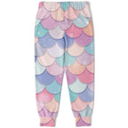 Girls Rainbow Mermaid Jogger Pants
